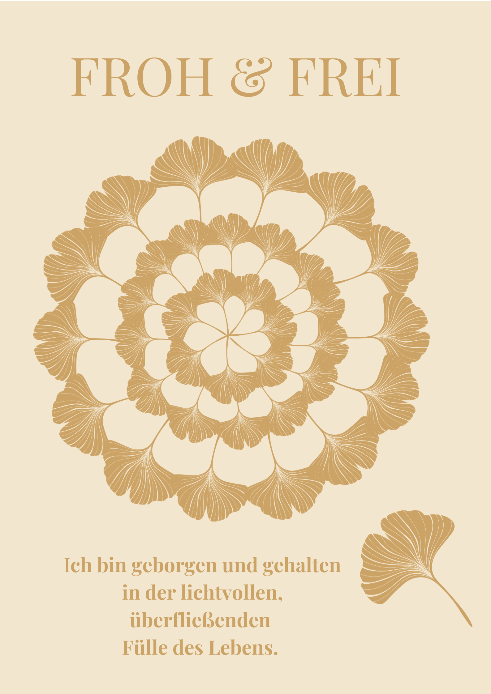 Ginkgo Mandala Fülle