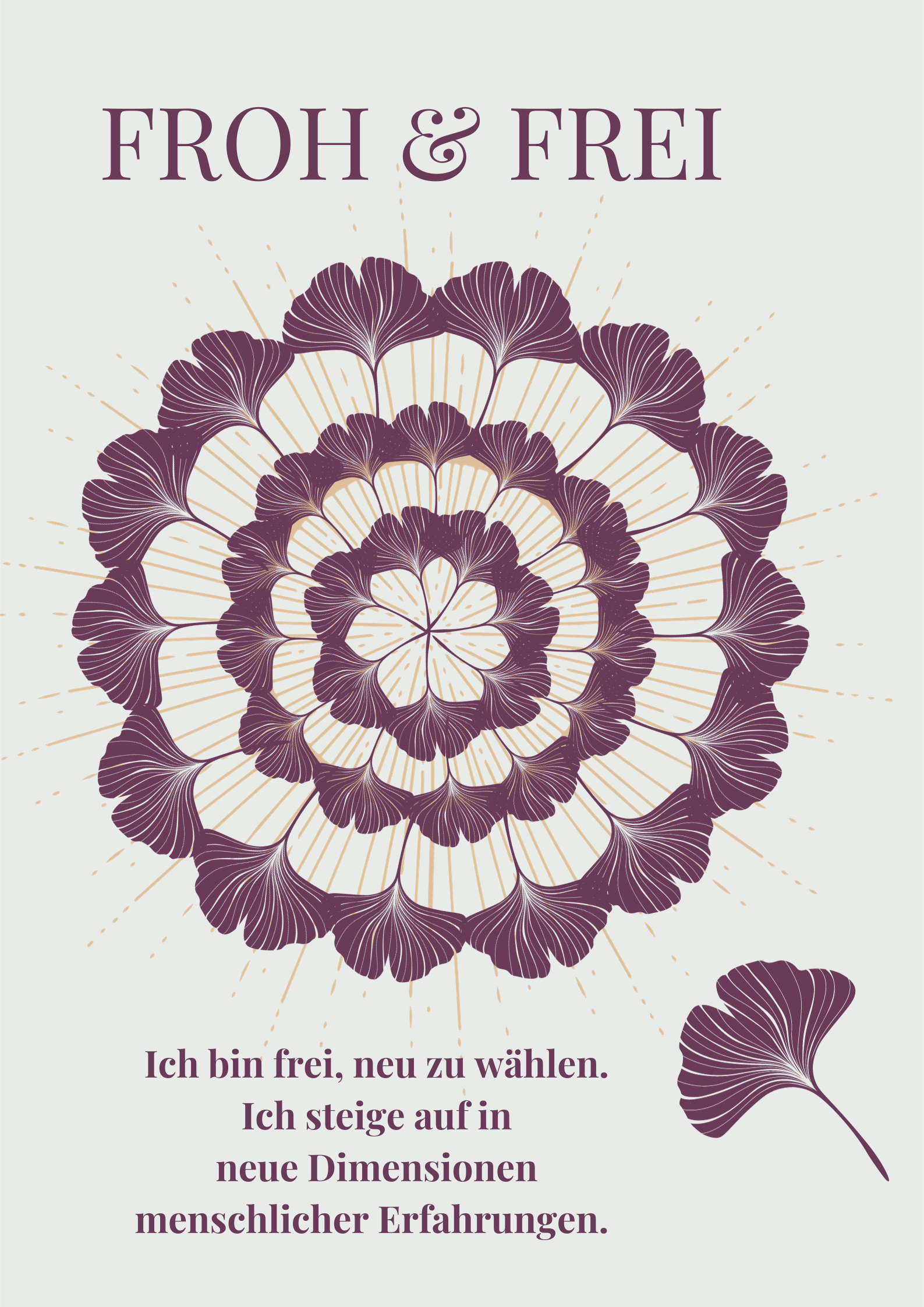 Ginkgo Mandala neue Dimensionen