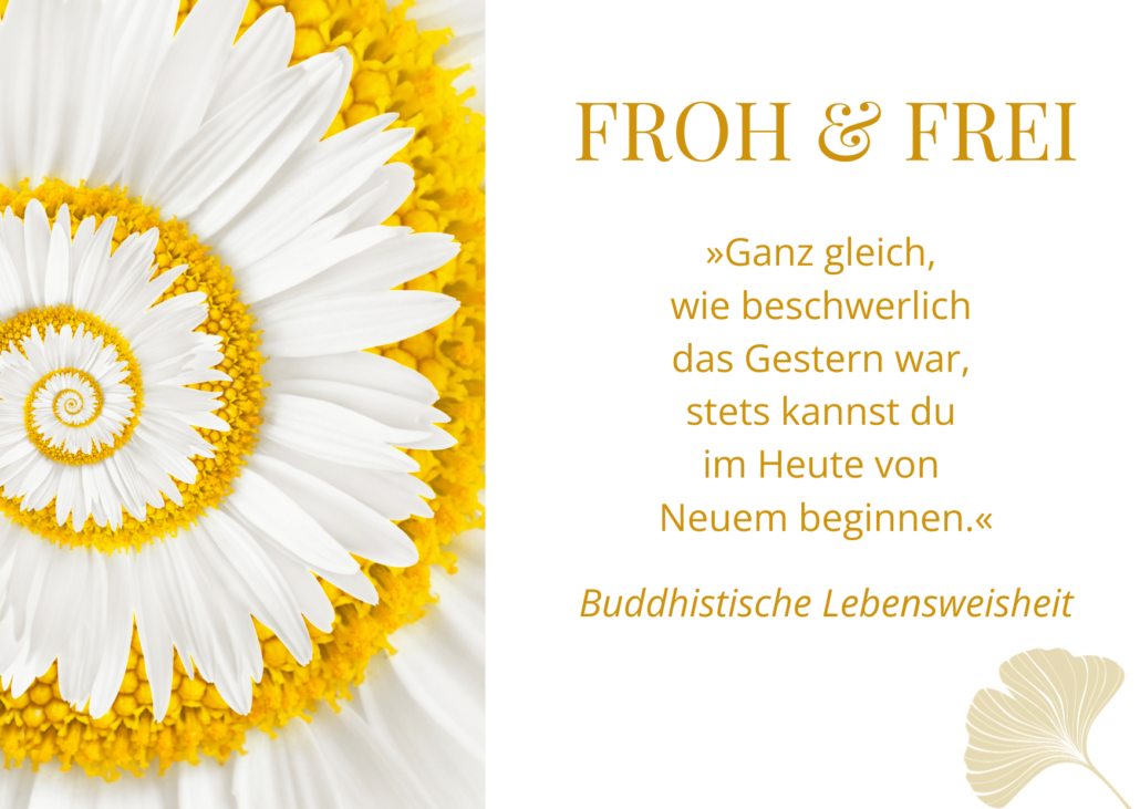 FROH & FREI Karte Neubeginn