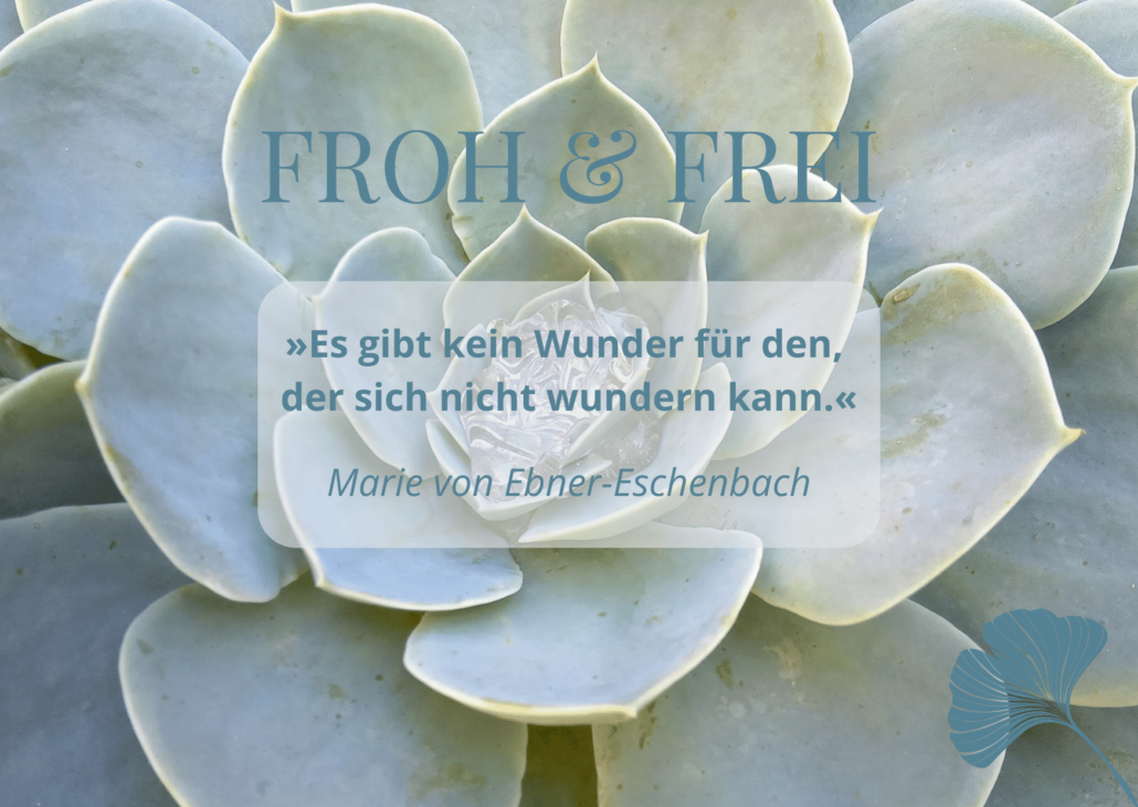 FROH & FREI Karte Wunder